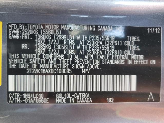 2013 LEXUS RX 350 #3255805156