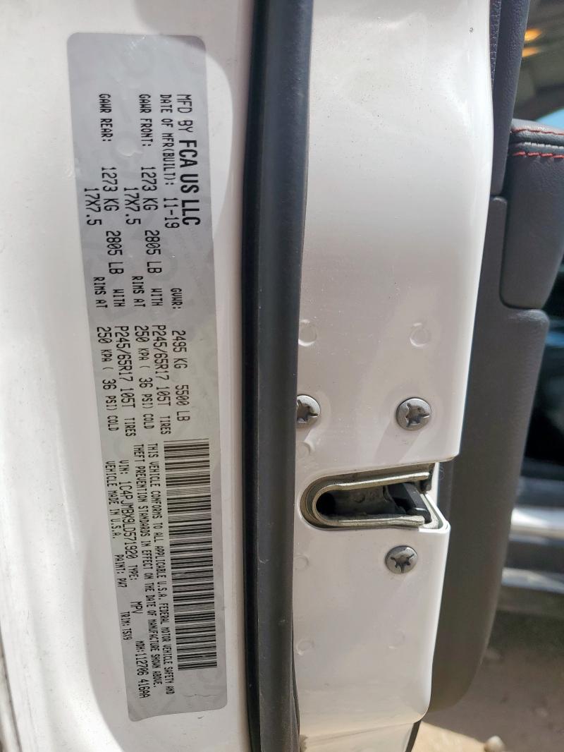 2020 JEEP CHEROKEE T 1C4PJMBX9LD571920