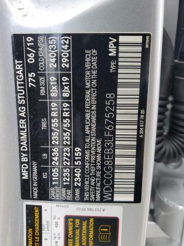 2020 MERCEDES-BENZ GLC 300 4M WDC0G8EB3LF675258
