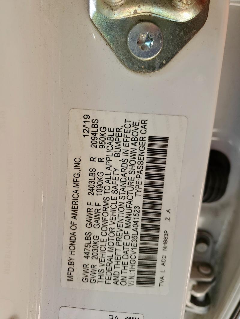 2020 HONDA ACCORD SPO - 1HGCV1E35LA041523