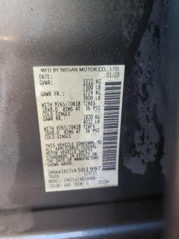 2020 NISSAN TITAN S 1N6AA1EC7LN501997