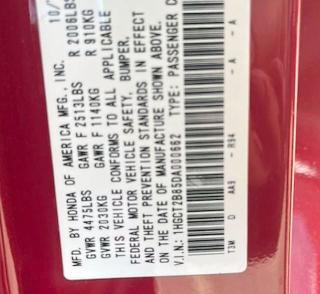 2013 HONDA ACCORD EXL - 1HGCT2B85DA000662
