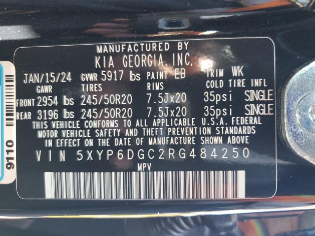 2024 KIA TELLURIDE 5XYP6DGC2RG484250