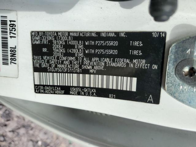 2015 TOYOTA SEQUOIA LI 5TDJY5G13FS113181