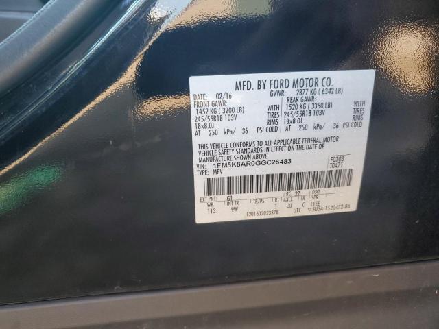 2016 FORD EXPLORER POLICE INTERCEPTOR 1FM5K8AR0GGC26483