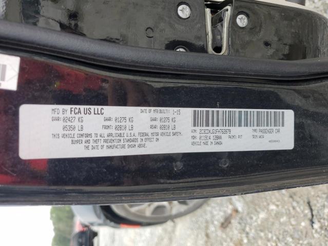 2015 DODGE CHARGER SX 2C3CDXJG1FH762879