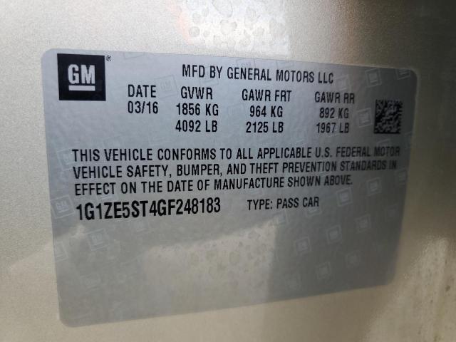 2016 CHEVROLET MALIBU LT - 1G1ZE5ST4GF248183