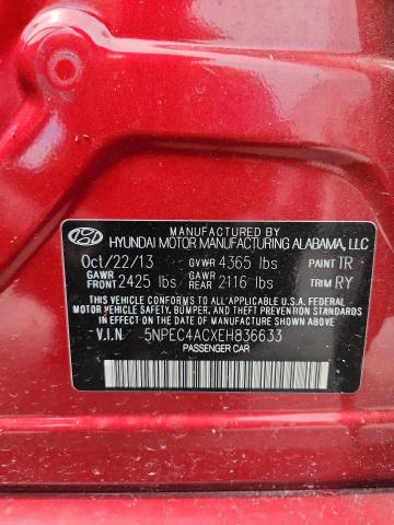 2014 HYUNDAI SONATA SE - 5NPEC4ACXEH836633