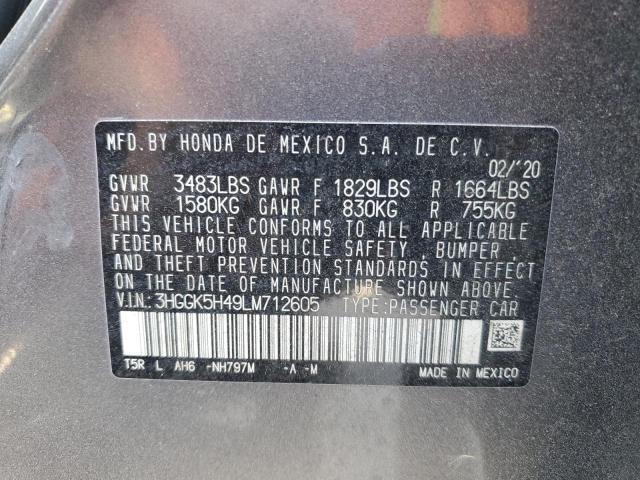 2020 HONDA FIT LX 3HGGK5H49LM712605