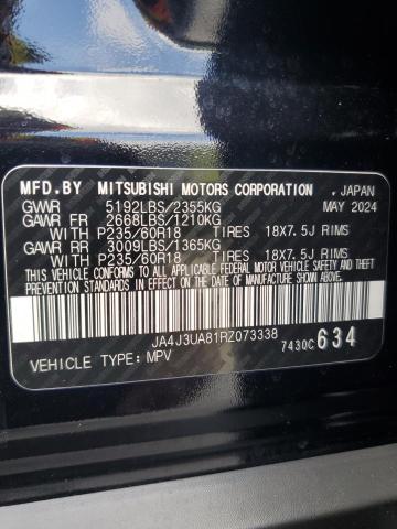 2024 MITSUBISHI OUTLANDER JA4J3UA81RZ073338
