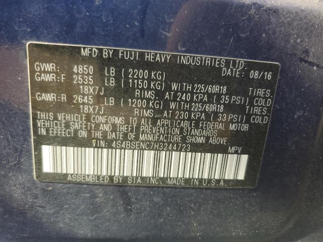 2017 SUBARU OUTBACK 3. 4S4BSENC7H3244723