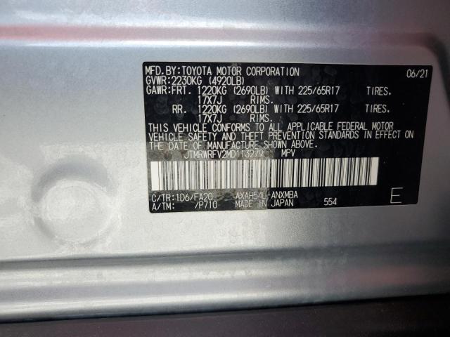 2021 TOYOTA RAV4 XLE - JTMRWRFV2MD113279