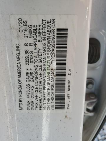 2020 HONDA ACCORD SPO - 1HGCV1F36LA052402