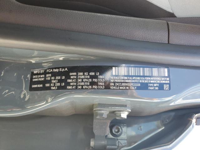 2016 JEEP RENEGADE L ZACCJBBW3GPE33338