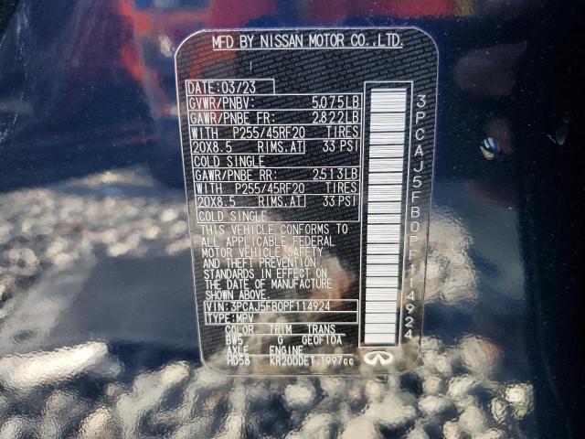 2023 INFINITI QX50 SPORT 3PCAJ5FB0PF114924