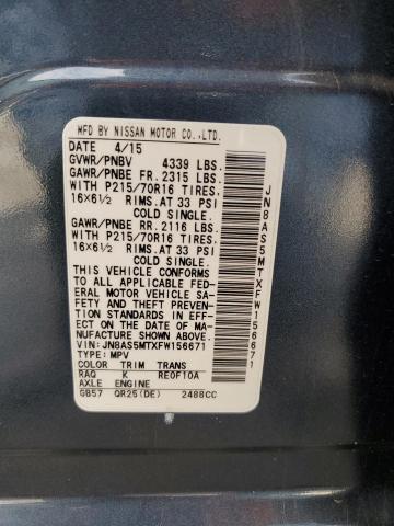 2015 NISSAN ROGUE SELE #3298054126