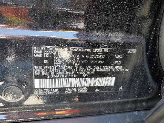 2020 TOYOTA RAV4 XLE - 2T3RWRFVXLW071610