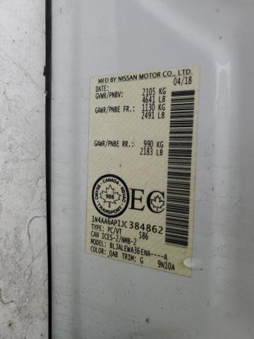 2018 NISSAN MAXIMA 3.5 - 1N4AA6AP1JC384862