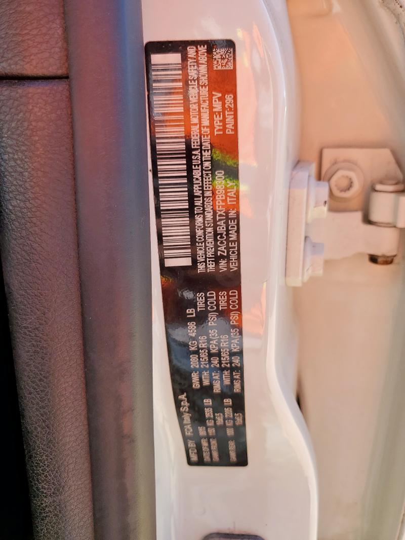 2015 JEEP RENEGADE S ZACCJBATXFPB98300
