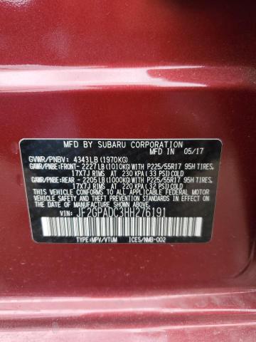 2017 SUBARU CROSSTREK - JF2GPADC3HH276191