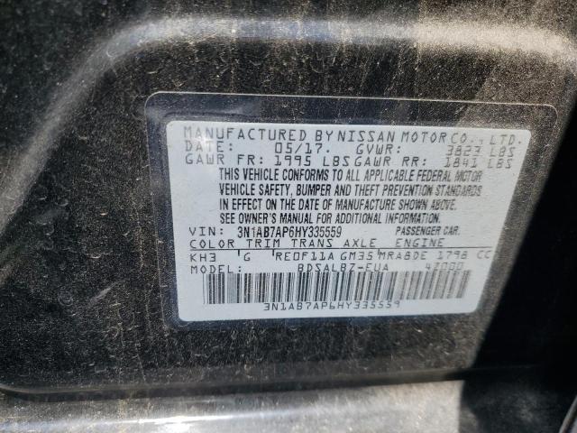 2017 NISSAN SENTRA S - 3N1AB7AP6HY335559