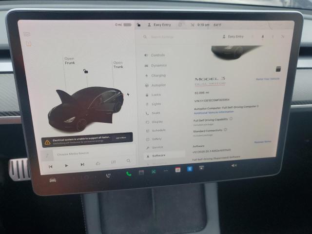 2021 TESLA MODEL 3 5YJ3E1EC5MF925954