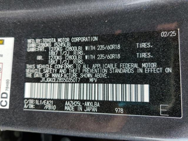 2025 LEXUS NX 350H BA JTJGKCEZ8S5035017