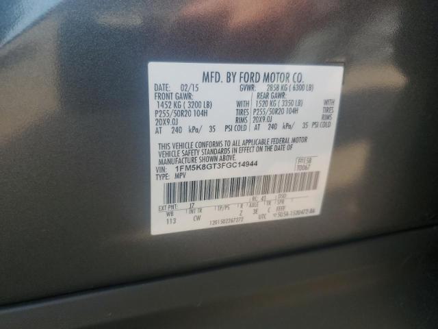 2015 FORD EXPLORER S 1FM5K8GT3FGC14944