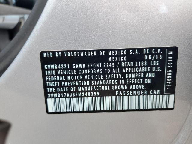 2015 VOLKSWAGEN JETTA SE - 3VWD17AJ6FM348399
