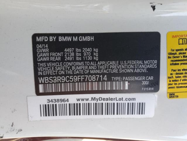 2015 BMW M4 WBS3R9C59FF708714