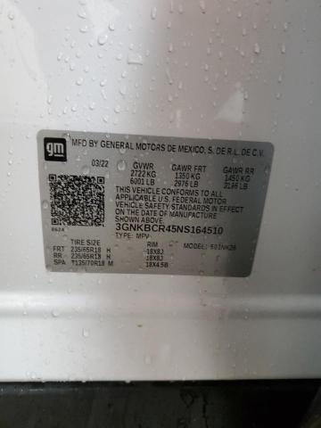 2022 CHEVROLET BLAZER 2LT 3GNKBCR45NS164510