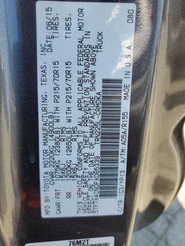 2015 TOYOTA TACOMA ACC 5TFTX4CN0FX065339