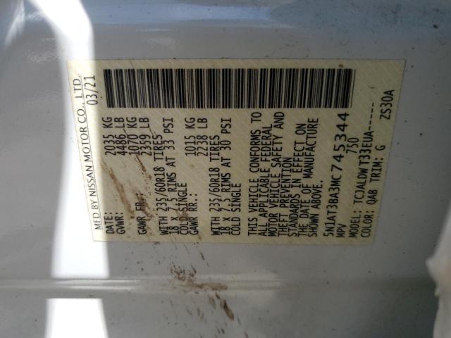 2021 NISSAN ROGUE SV - 5N1AT3BA3MC745344