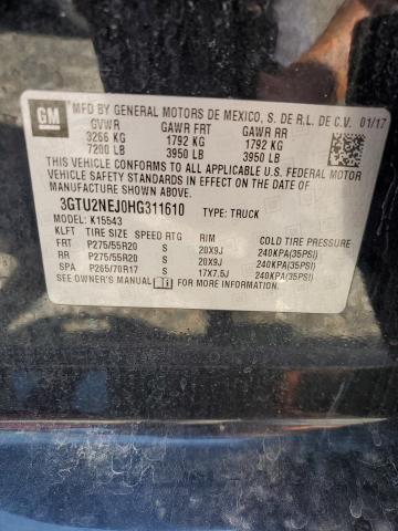2017 GMC SIERRA K15 3GTU2NEJ0HG311610