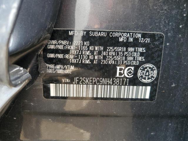 2022 SUBARU FORESTER L JF2SKEPC9NH438171