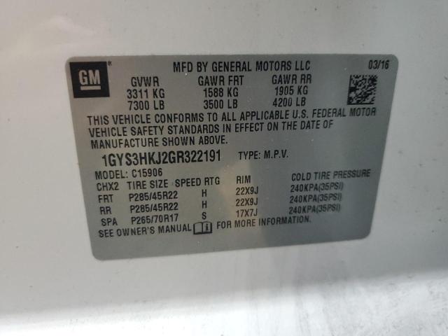 2016 CADILLAC ESCALADE E 1GYS3HKJ2GR322191