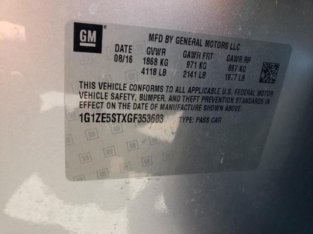 2016 CHEVROLET MALIBU LT - 1G1ZE5STXGF353603