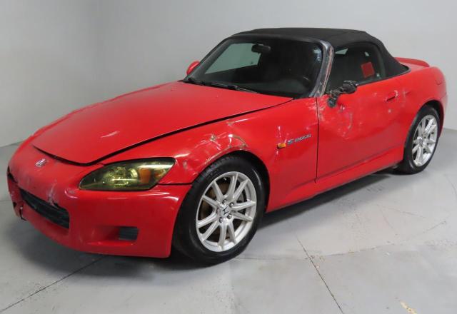 HONDA S2000 2003 red converti gas JHMAP11423T006858 photo #3