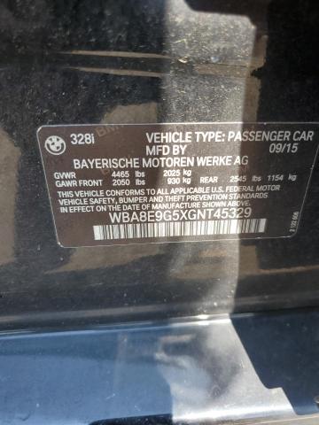 2016 BMW 328 I SULE WBA8E9G5XGNT45329