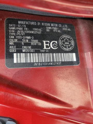 2019 NISSAN QASHQAI JN1BJ1CR5KW327437