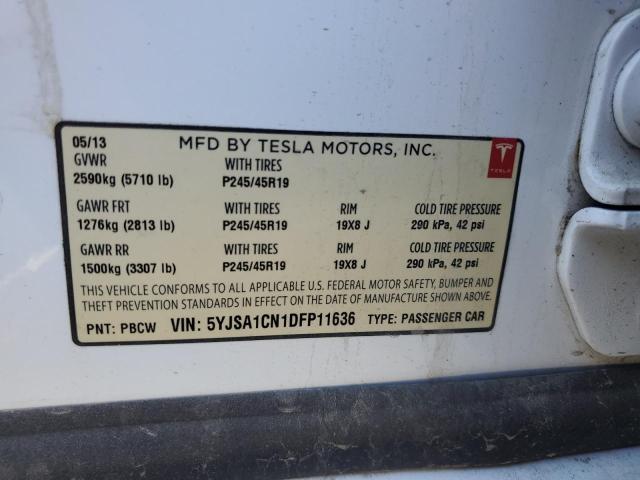 2013 TESLA MODEL S - 5YJSA1CN1DFP11636