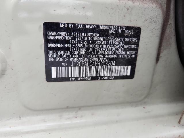 2017 SUBARU CROSSTREK LIMITED JF2GPALC4HH203204