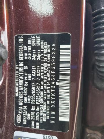 2015 KIA SORENTO LX 5XYKT3A64FG598326