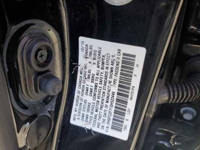 2016 HONDA CIVIC EX 2HGFC2F71GH522449