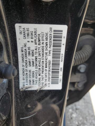 2018 HONDA CIVIC LX 2HGFC2F5XJH576001