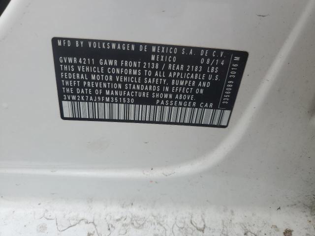 2015 VOLKSWAGEN JETTA BASE - 3VW2K7AJ9FM351530