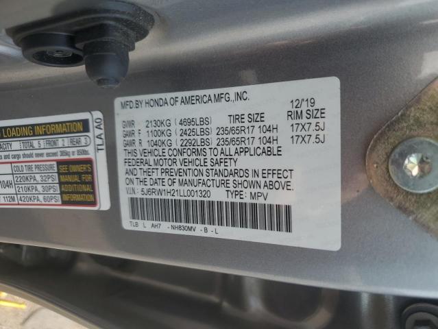 2020 HONDA CR-V 5J6RW1H21LL001320