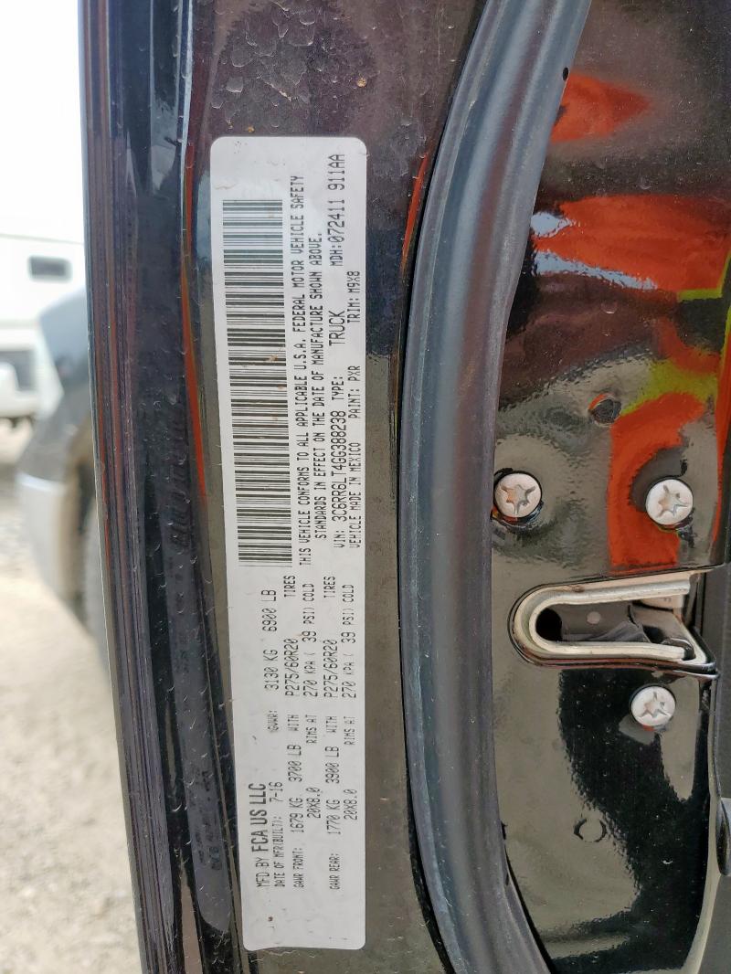 2016 RAM 1500 SLT - 3C6RR6LT4GG388238