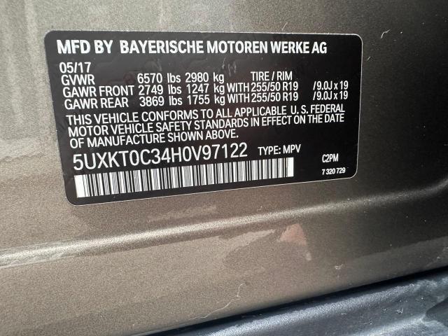 2017 BMW X5 XDR40E 5UXKT0C34H0V97122