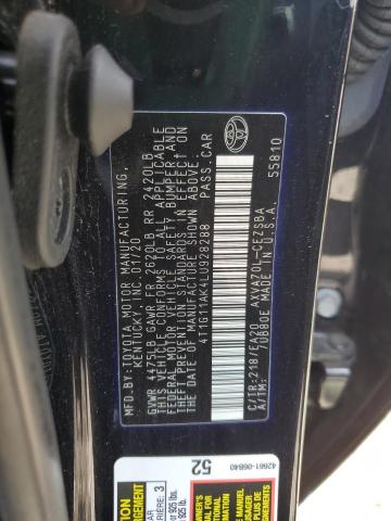 2020 TOYOTA CAMRY SE - 4T1G11AK4LU928288